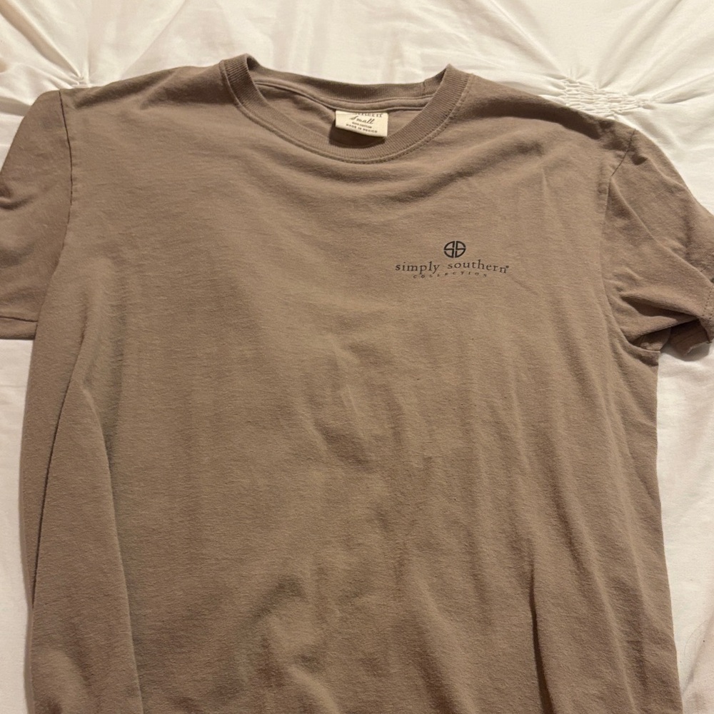 Simply Southern  Taupe Short Sleeve Tee